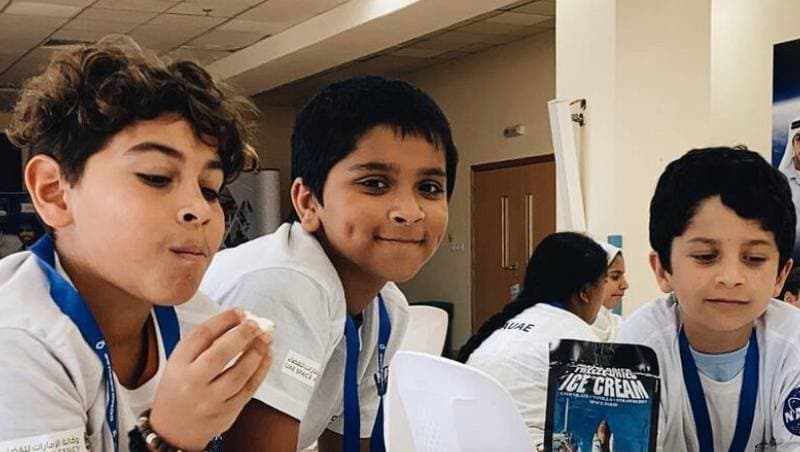 Dubai pupils get a taste for astronaut food at space camp